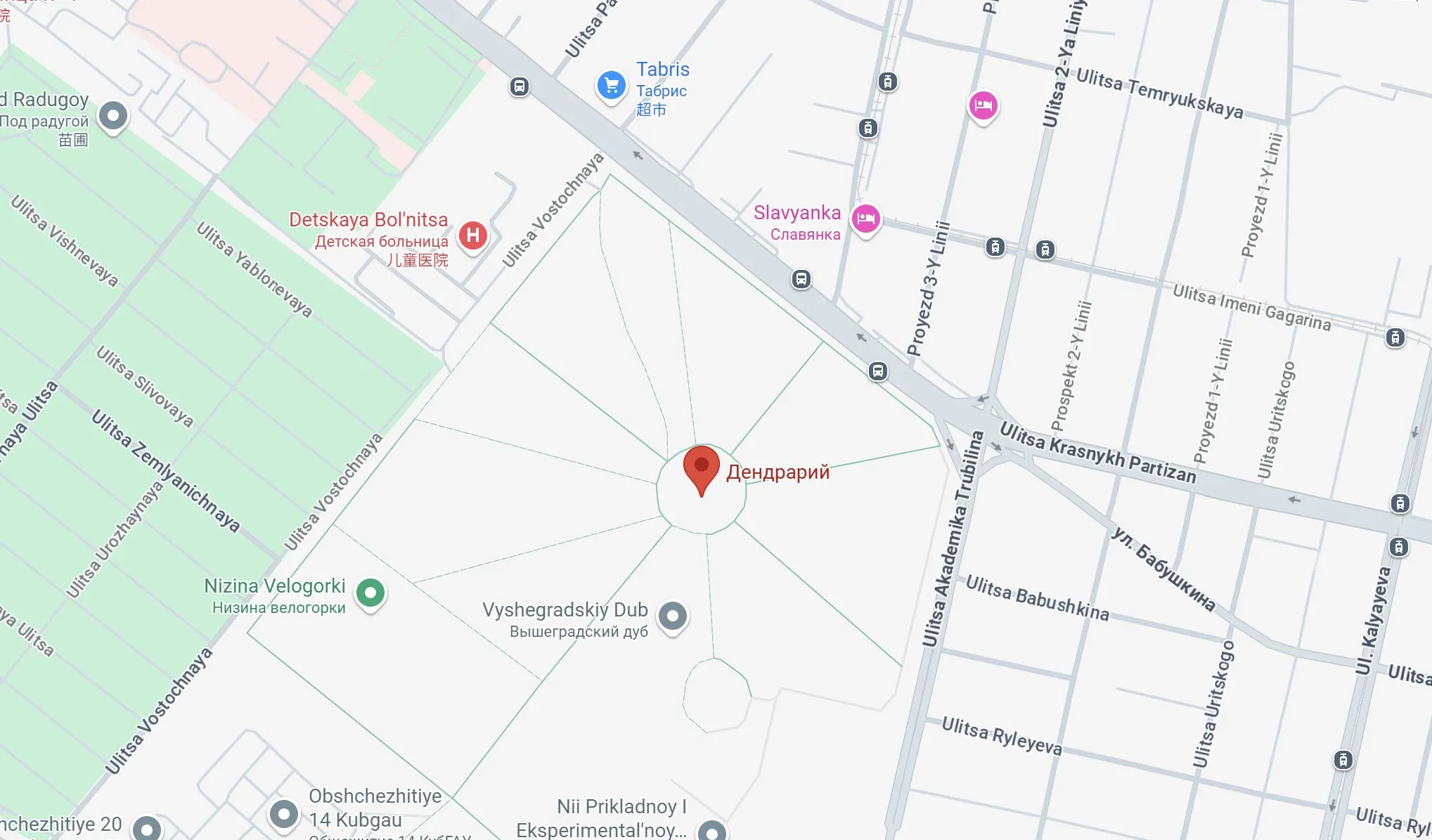 i-s-kosenko-botanical-garden map