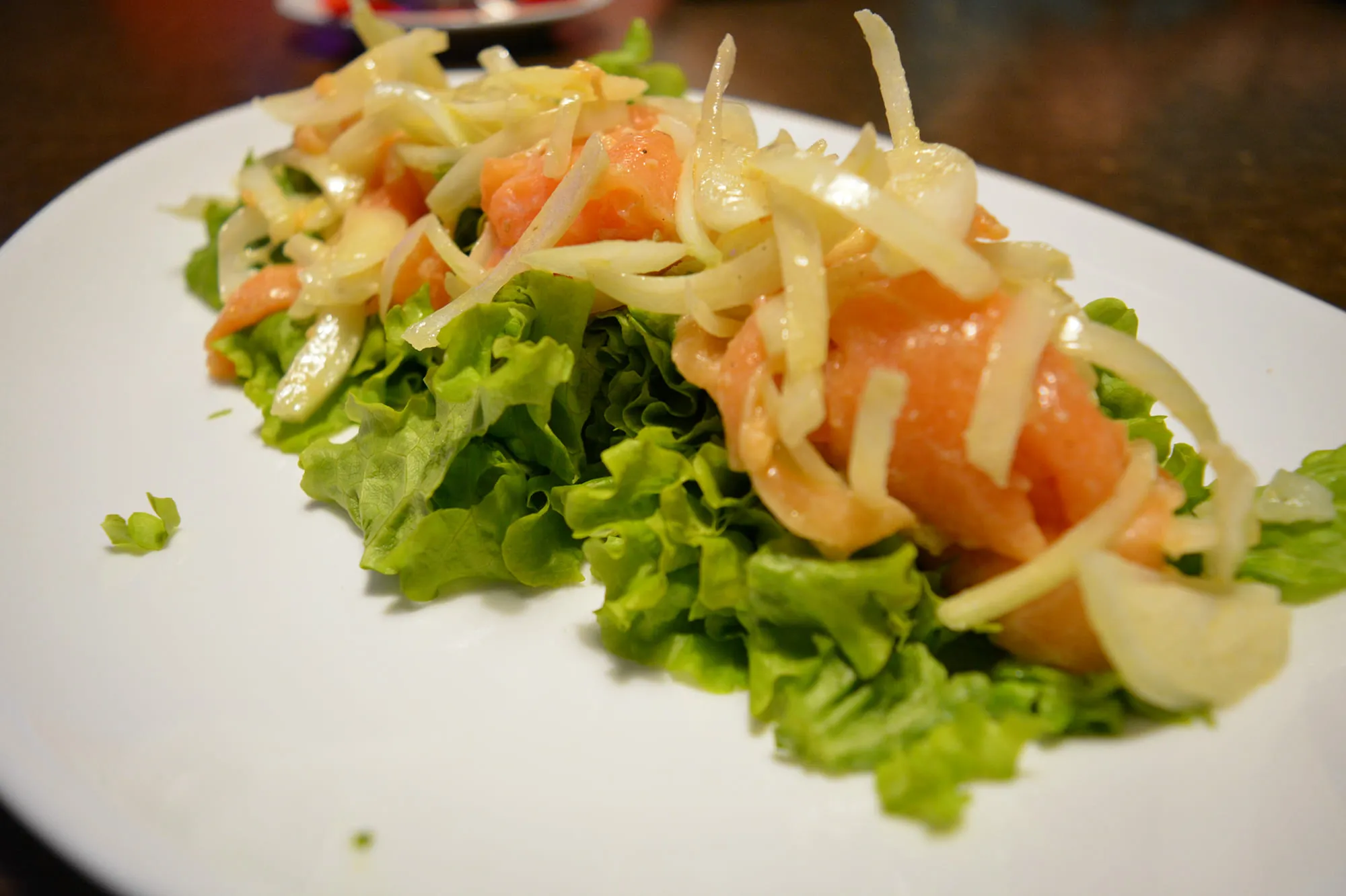 来自穆库松白鲑的苏古代生鱼片